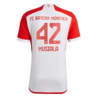 Fotballdrakt Herre Bayern Munich Jamal Musiala #42 Hjemmedrakt 2023-24 Kortermet